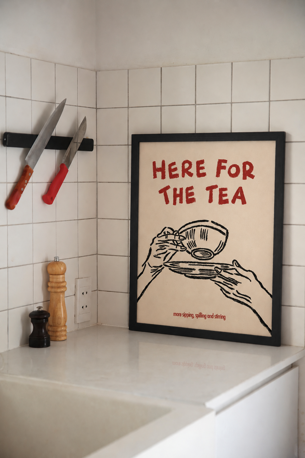 Tea Time Corner Frame