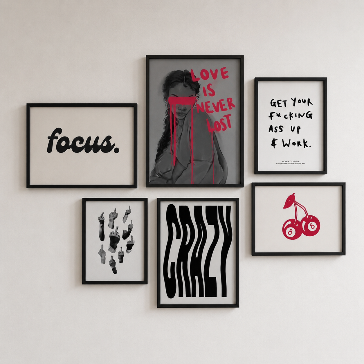 Modern Statement Gallery Set – 6 Frames