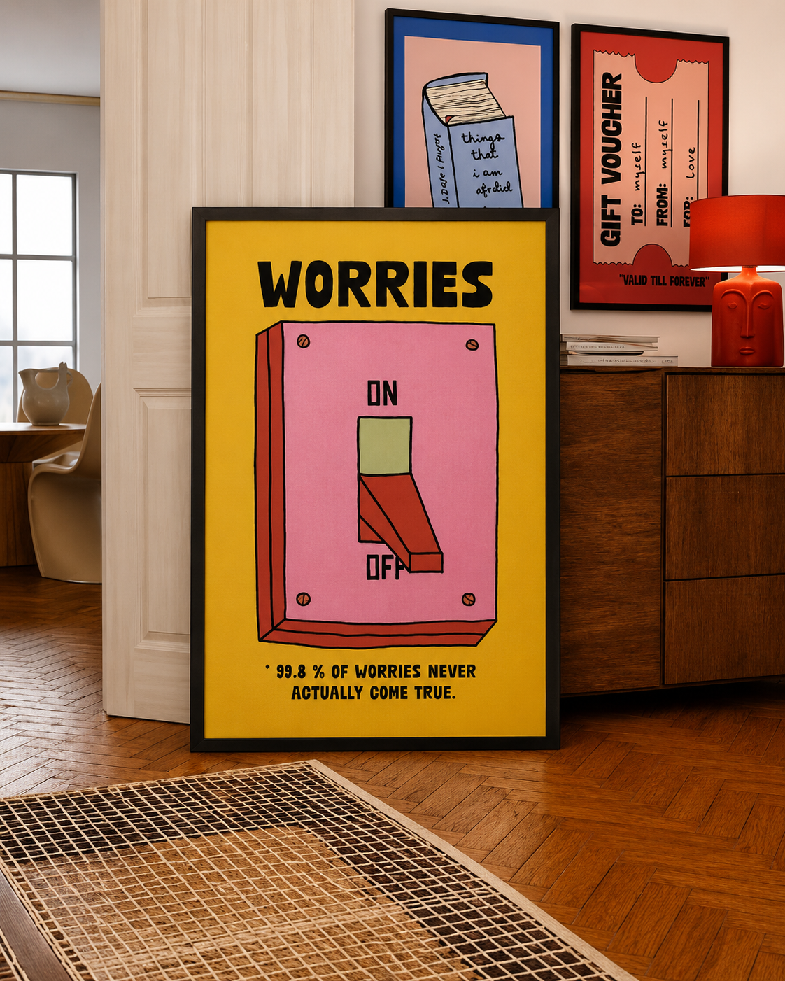 Worries Off Framed Art Print