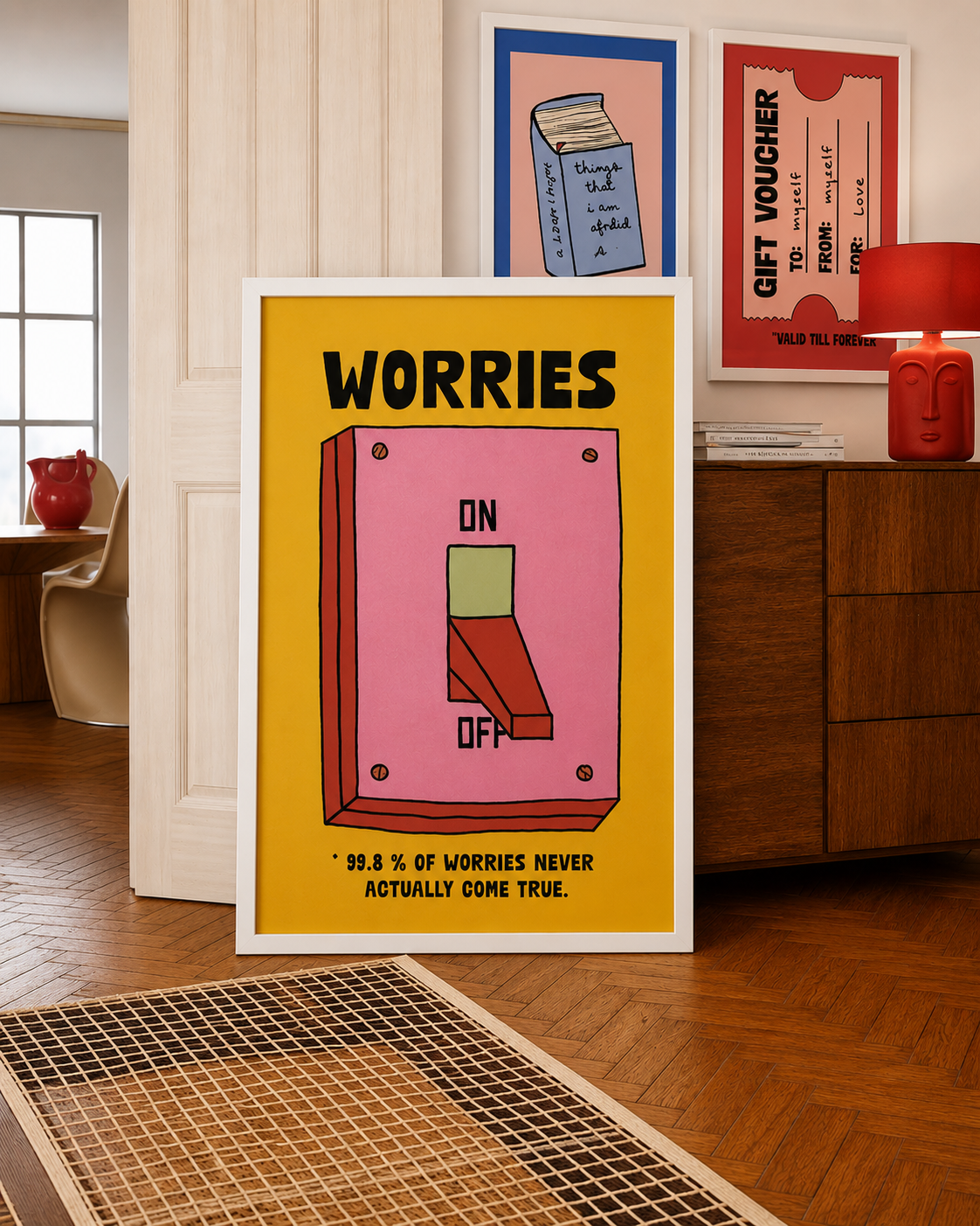 Worries Off Framed Art Print
